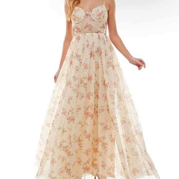 Floral prom dress - Picture 1 of 4